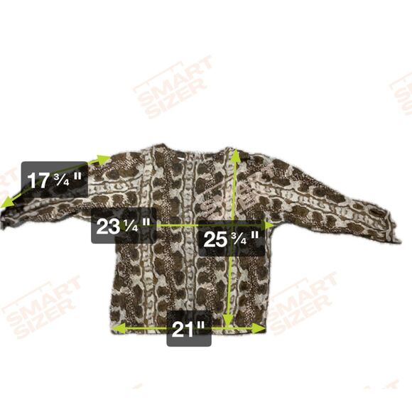 Teddy of California M animal/ snake  print blouse - Picture 2 of 10